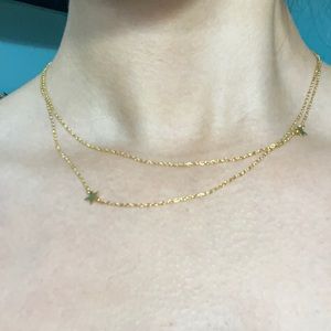 Gold star necklace